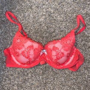 Victorias Secret Floral Rhinestone Bra